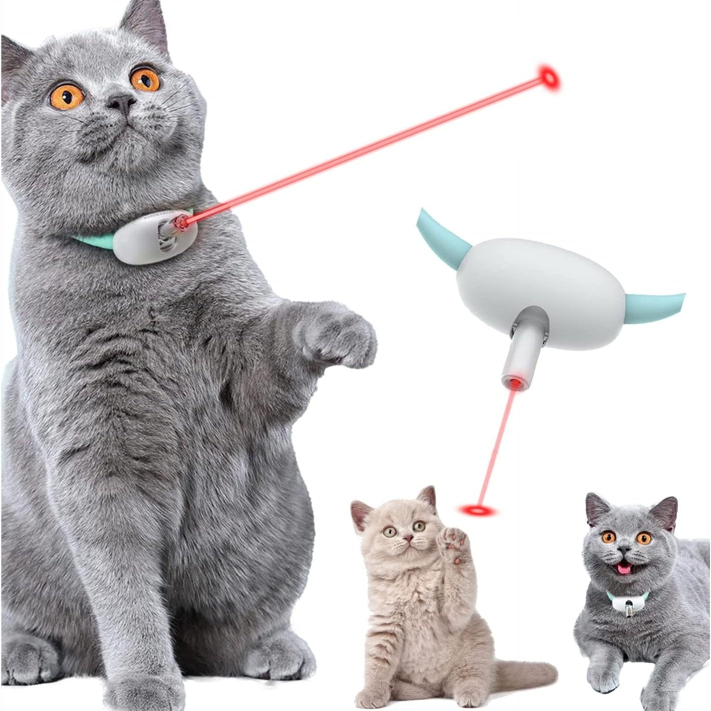 Electric Cat Toy  (USB Charging) with integrated laser